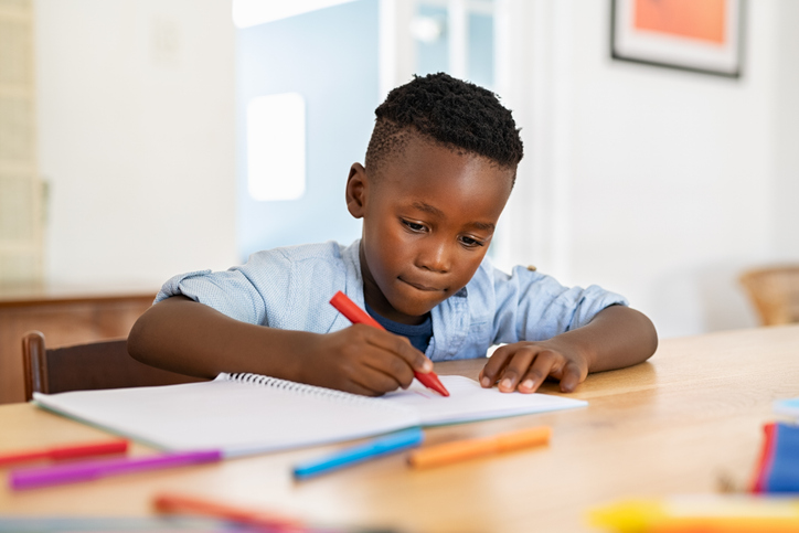 Preschooler coloring on free, printable coloring pages for kids.