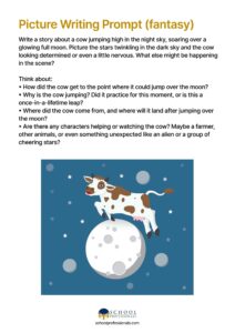 5th grade fantasy picture writing prompt.